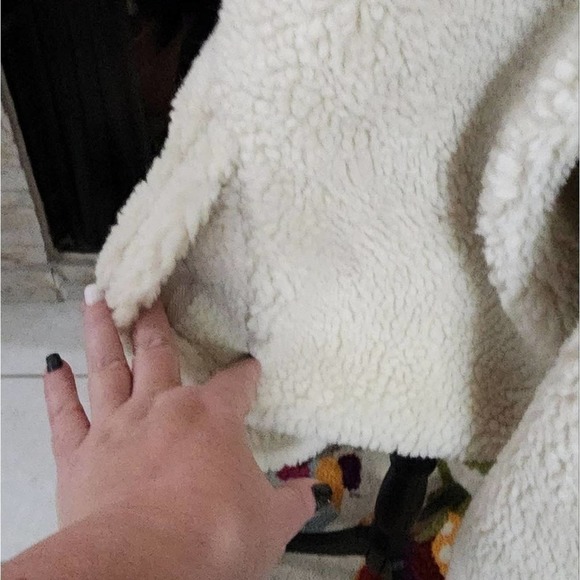 Nike Swoosh-logo faux-shearling short‎ teddy jacket plus size 2X new!! - Picture 6 of 12